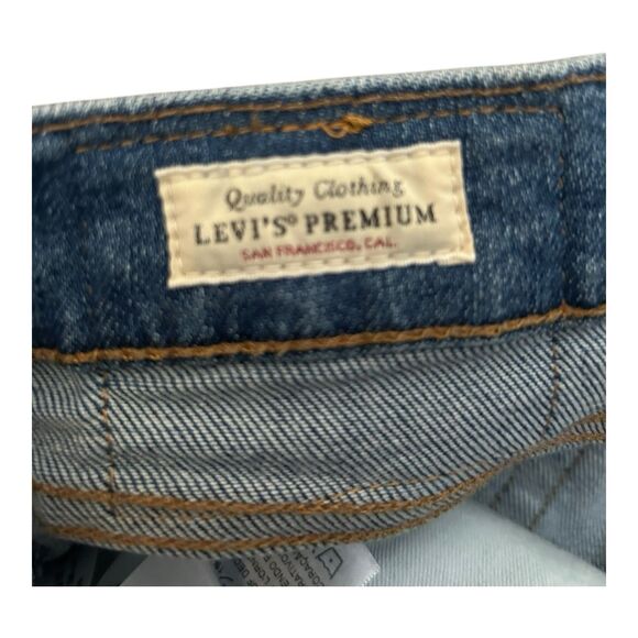 Levi’s 512 Big E Men’s Jeans Distressed Tagged 36x34 Actual 34x30.5 - Picture 5 of 7